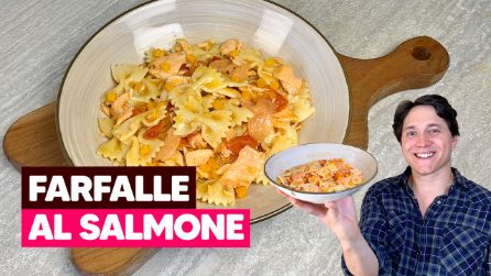 Farfalle al salmone veloci e saporite