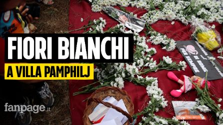 Roma per Anastasia e Andromeda uccise a Villa Pamphili: fiori bianchi da mamme e bimbi del quartiere