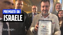 Salvini premiato come amico di Israele tra le polemiche. E lui non condanna i raid a Gaza
