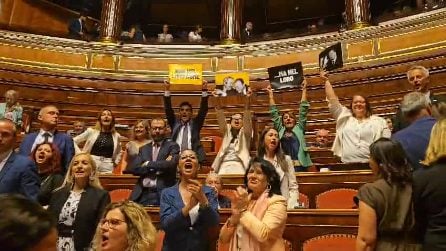 "Non per Falcone e Borsellino, ma per Berlusconi": M5s protesta in Aula su riforma della giustizia