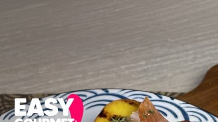 bruschette golosissime con pesche e prosciutto crudo