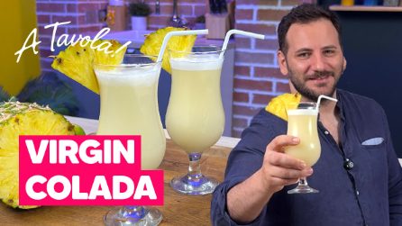 Virgin colada: la versione ANALCOLICA del drink TROPICALE, sarà FRESCO e DOLCE!