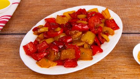 PEPERONI IN AGRODOLCE: il contorno estivo semplice e gustoso!