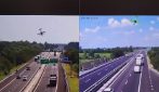 Il video dello schianto dell'ultraleggero precipitato sull’autostrada a Brescia
