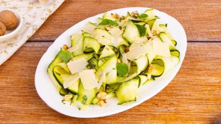 ZUCCHINI CARPACCIO: a fresh side dish you can prepare in just a few minutes!