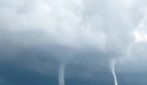 Maltempo in Abruzzo: trombe marine al largo della costa, a Pescara due voli dirottati