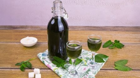 LIQUORE ALLA MENTA: fresco da servire come aperitivo!