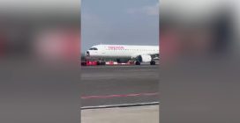 Atterraggio di emergenza a Madrid dopo impatto con un uccello, distrutto muso dell'aereo: il video