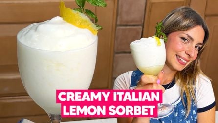 How to Make Creamy Italian Lemon Sorbet 🍋 The Best Homemade Recipe