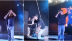 Problema tecnico al microfono Bresh, la sua voce sempre quella di Alvin dei Chipmunks