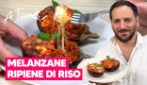 Melanzane RIPIENE DI RISO: il piatto FILANTE e SAPORITO da fare la domenica!