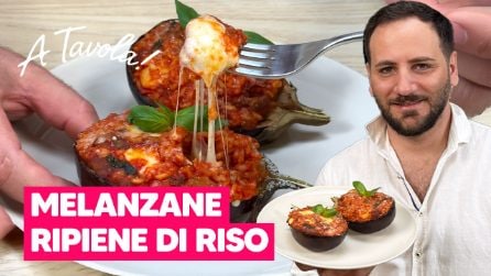 Melanzane RIPIENE DI RISO: il piatto FILANTE e SAPORITO da fare la domenica!