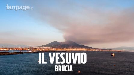 Il terribile incendio che ha colpito il Vesuvio: il Timelapse