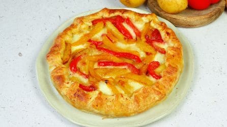 SAVORY PIE WITH PEPPERS: a delicious and easy-to-make rustic dish!