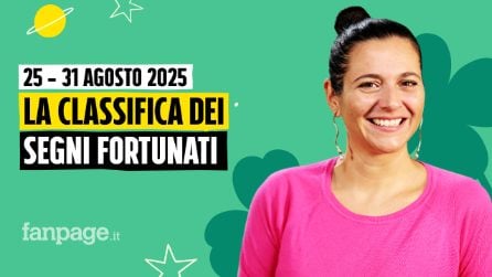 Oroscopo, la classifica dei segni più fortunati della settimana dal'25 al 31 agosto 2025