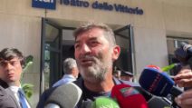 Max Giusti al funerale di Pippo Baudo
