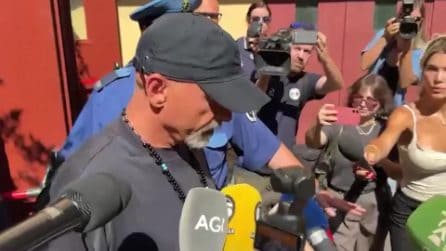 Eros Ramazzotti alla camera ardente di Pippo Baudo: "Il migliore"