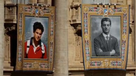 Fedeli a San Pietro per la canonizzazione di Acutis e Frassati, l’arrivo di Papa Leone XIV