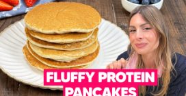 PROTEIN PANCAKES: extra FLUFFY and perfect if you're on a DIET