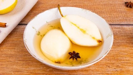 COOKED PEARS: a warm dessert to serve after dinner!