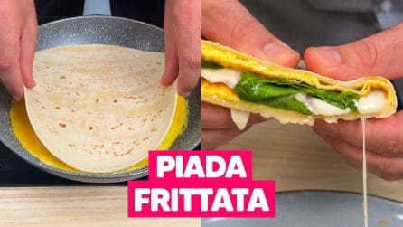 PIADA-FRITTATA: l'idea per la cena pronta in 5 MINUTI!