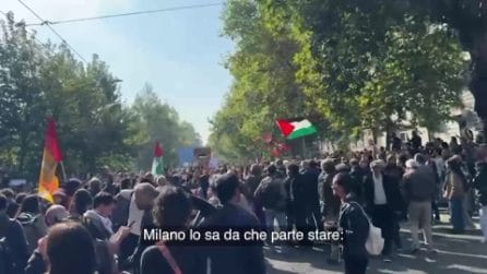 Sciopero per Gaza a Milano, i manifestanti: "La città lo sa da che parte stare"