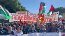 Sciopero per la Flotilla, a Roma il corteo si dirige verso Porta Pia