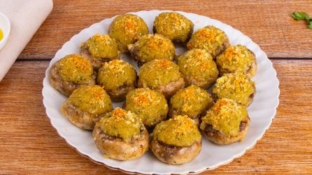 STUFFED MUSHROOMS with stale bread: delicious!