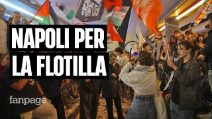 Napoli in piazza per la Flotilla, un fiume di persone blocca la stazione: "Noi equipaggio di terra"