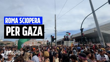 Sciopero per Gaza, il corteo di Roma invade la città: bloccata la Tangenziale