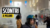 Sciopero per Gaza: a Milano lancio di pietre e scontri tra manifestanti e forze dell'ordine