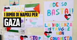 Bimbi a Napoli scioperano per Gaza: “Ai nostri figli abbiamo detto che bisogna dare un messaggio”
