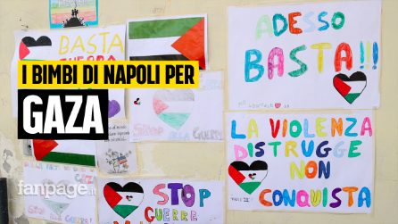 Bimbi a Napoli scioperano per Gaza: “Ai nostri figli abbiamo detto che bisogna dare un messaggio”