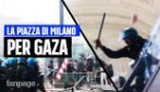 La giornata di Milano per Gaza: dalla manifestazione pacifica agli scontri in stazione e per strada