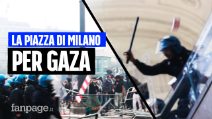 La giornata di Milano per Gaza: dalla manifestazione pacifica agli scontri in stazione e per strada