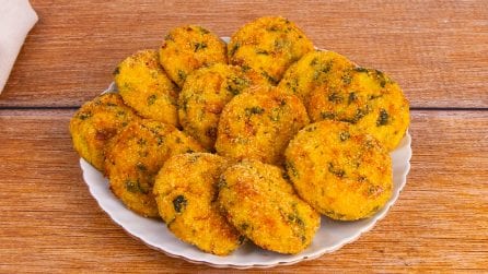 SPINACH AND POTATO BALLS: These are delicious baked in the oven!