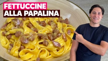 Fettuccine alla papalina: il primo piatto della tradizione romana!