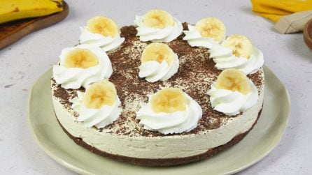 BANANA CHEESECAKE: a dessert with a delicate flavor!