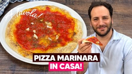 PIZZA MARINARA IN CASA: i metodi per farla CON e SENZA PIETRA REFRATTARIA