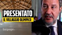 Inaugurato Villaggio Olimpico, Salvini: "850 euro a posto letto a Milano? Buono, si poteva limare"