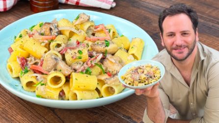 PASTA SPECK E FUNGHI