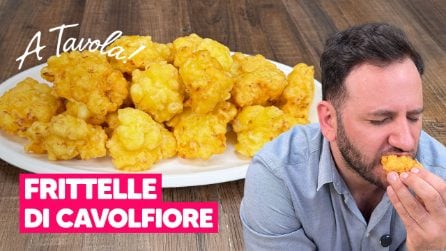FRITTELLE DI CAVOLFIORE: l'antipasto DORATO e SOFFICE per cucinare il cavolfiore in modo DIVERSO!