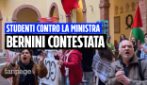 Contestazioni e fischi contro la ministra Bernini all'università di Siena per gli studenti di Gaza