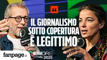 Giulia Innocenzi e Corrado Formigli sui rischi del giornalismo d'inchiesta al Rumore Festival