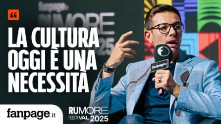 "La cultura non è un lusso, ma una necessità. Senza, crolla tutto": Andrea Moccia al Rumore Festival