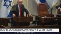 "Riconosci la Palestina": deputati espulsi dalla Knesset durante il discorso di Trump