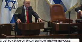 "Riconosci la Palestina": deputati espulsi dalla Knesset durante il discorso di Trump