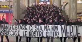 Gli ultrà della Juventus in corteo con saluti romani a Milano, lo sdegno del club: "Non ci rappresentano"