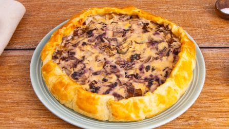 SAVORY PIE WITH RADICCHIO: a simple, simple, and surprising savory dish!