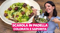 SCAROLE IN PADELLA con un condimento COLORATO e SAPORITO